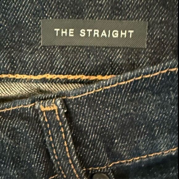 7 For All Mankind Men's Straight Jeans - Dark Blue - Picture 10 of 11